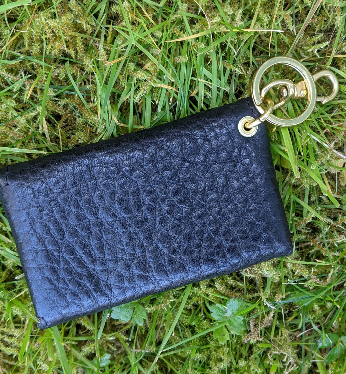 mini wallet with clip and key ring