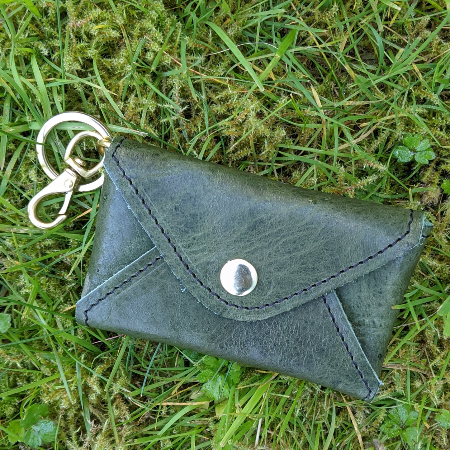mini wallet with clip and key ring