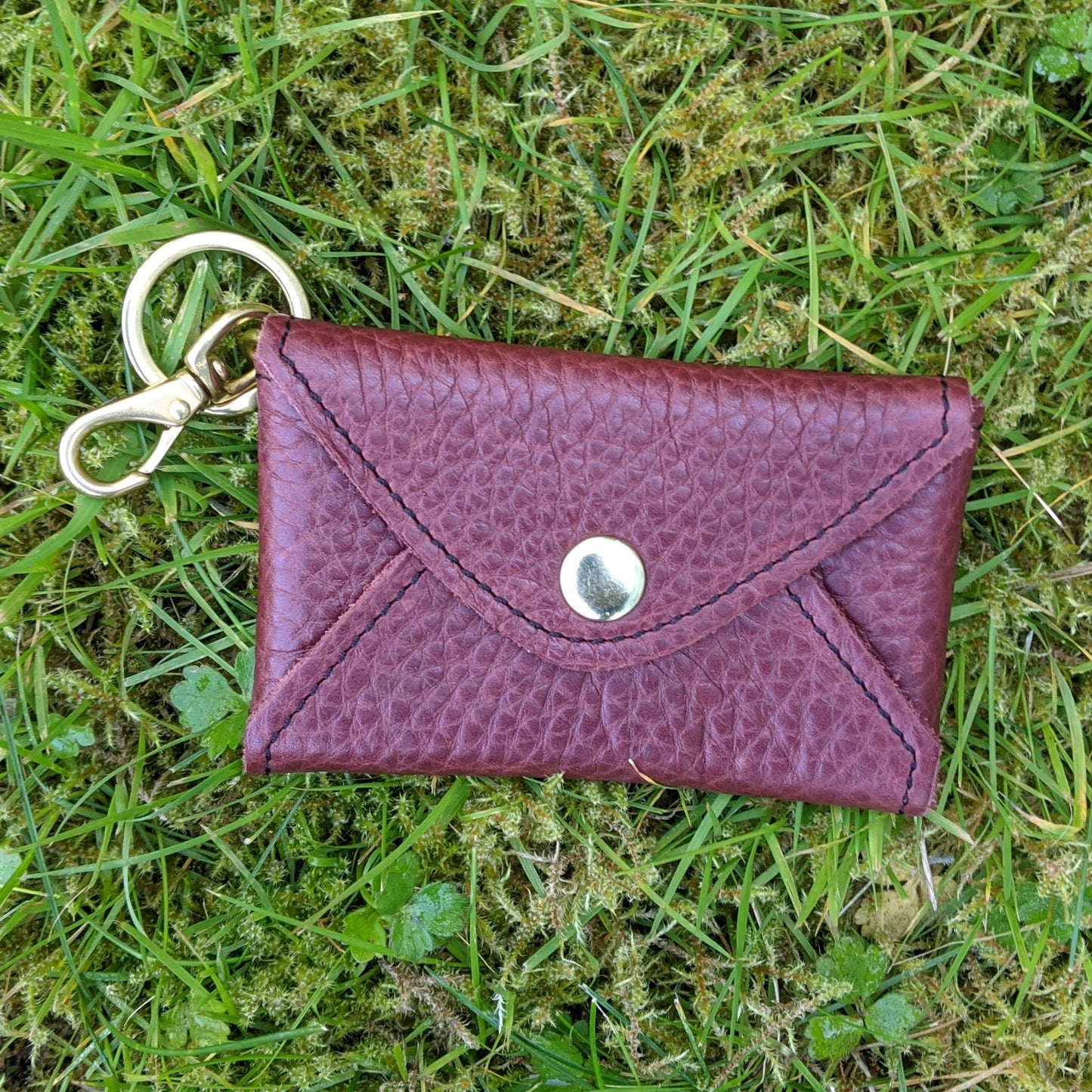 mini wallet with clip and key ring